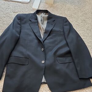 Black With Gray Buttons Men's Sport Blazer Jacket